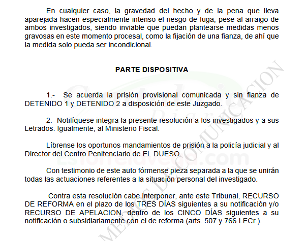 Prisión sin fianza para los dos detenidos por la muerte de un joven en el apeadero del tren de Boo de Piélagos