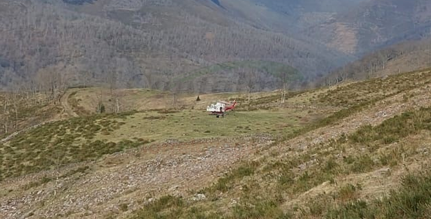  Fallece un bombero forestal cuando trabajaba en la extinción de un incendio en un monte de Cabuérniga