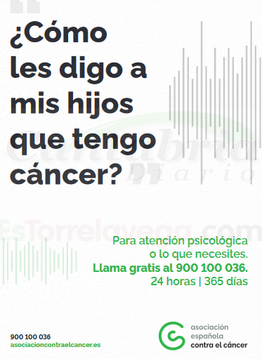 El teléfono gratuito de la Asociación Española Contra el Cáncer 900 100 036 funciona las 24 horas del día durante los 365 días del año