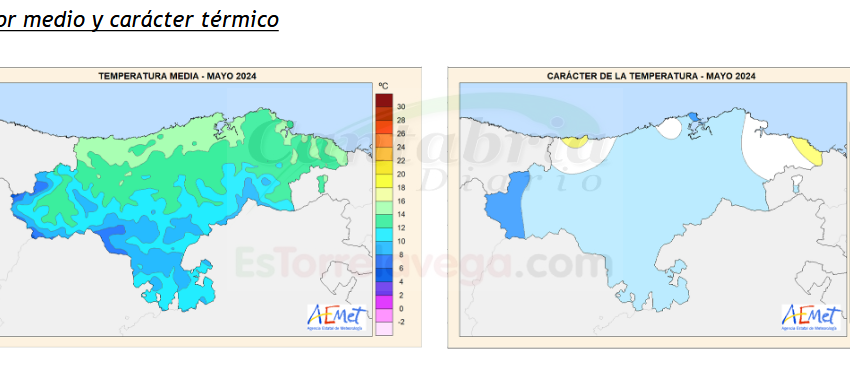 Mayo fue frío y húmedo en Cantabria - Fuente: Agencia Estatal de Meteorología en Cantabria (AEMET)