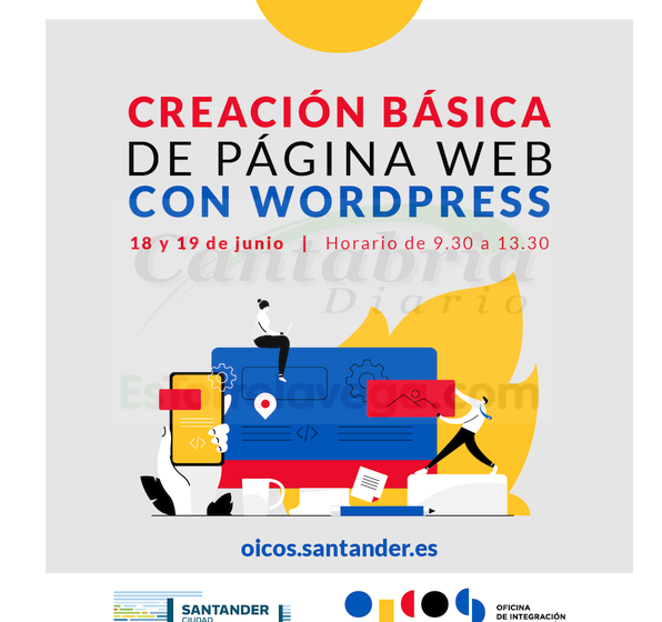 OICOS organiza en Santander un curso de creación básica de páginas web dirigido a entidades sociales