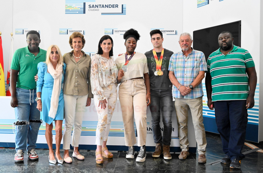 Igual felicita a Andrea Tankeu y a Pablo Delgado por sus logros deportivos