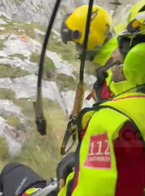 Difícil rescate de dos montañeros perdidos en Picos de Europa