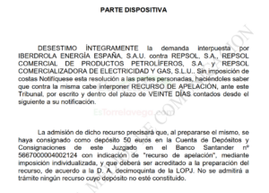 El Juzgado desestima la demanda de Iberdrola contra Repsol por publicidad engañosa