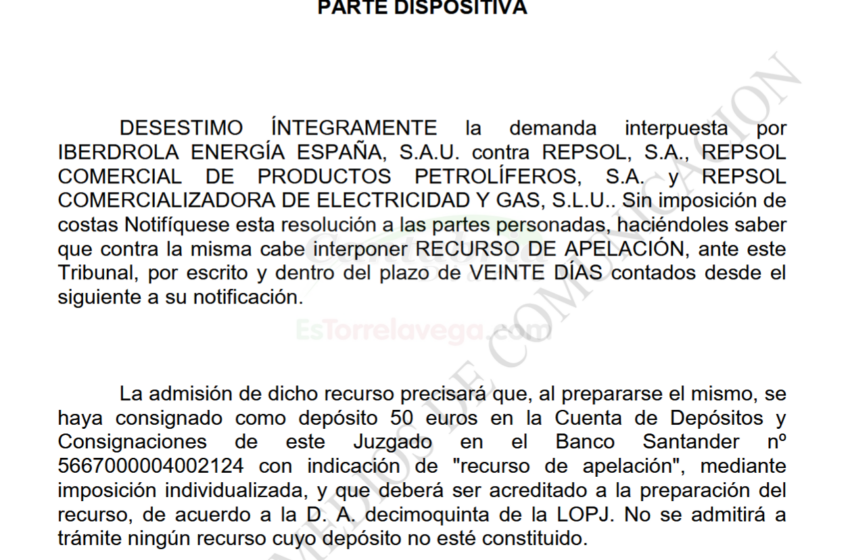 El Juzgado desestima la demanda de Iberdrola contra Repsol por publicidad engañosa