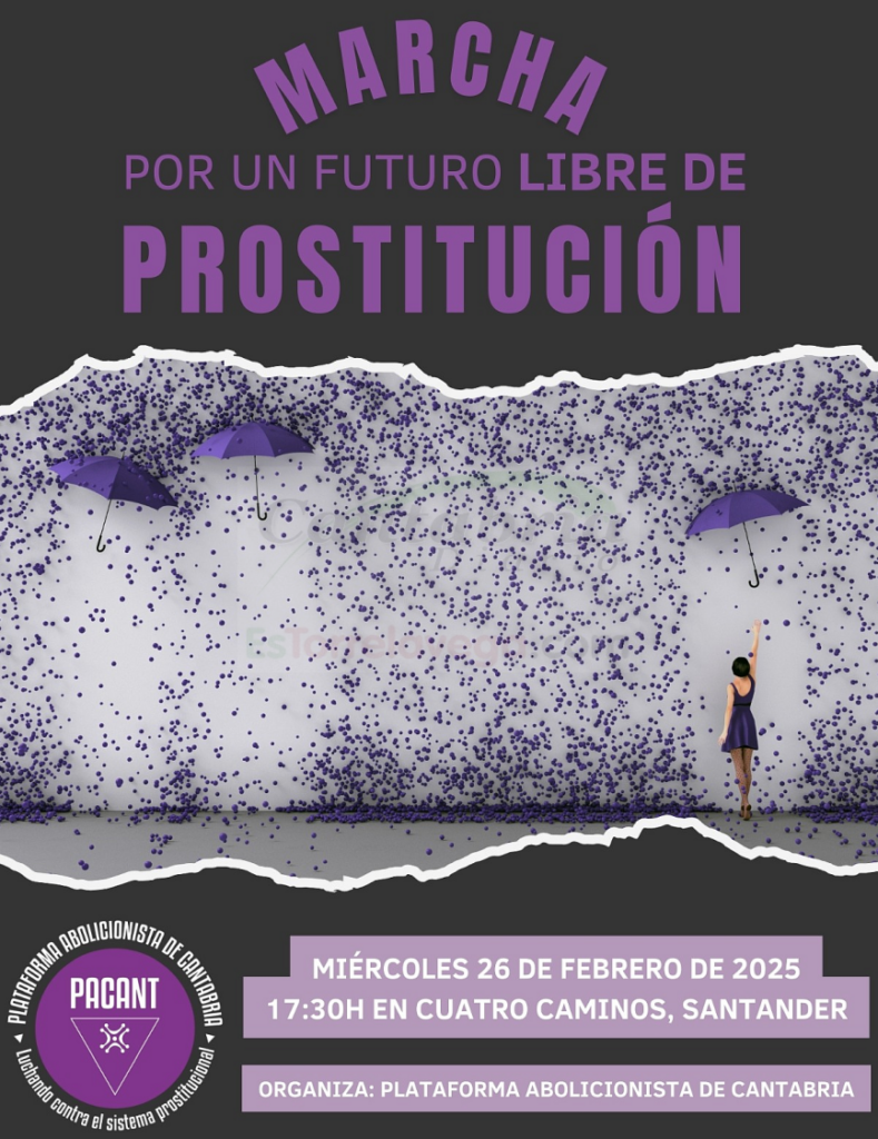 La Plataforma Abolicionista de Cantabria convoca este miércoles una marcha contra la prostitución