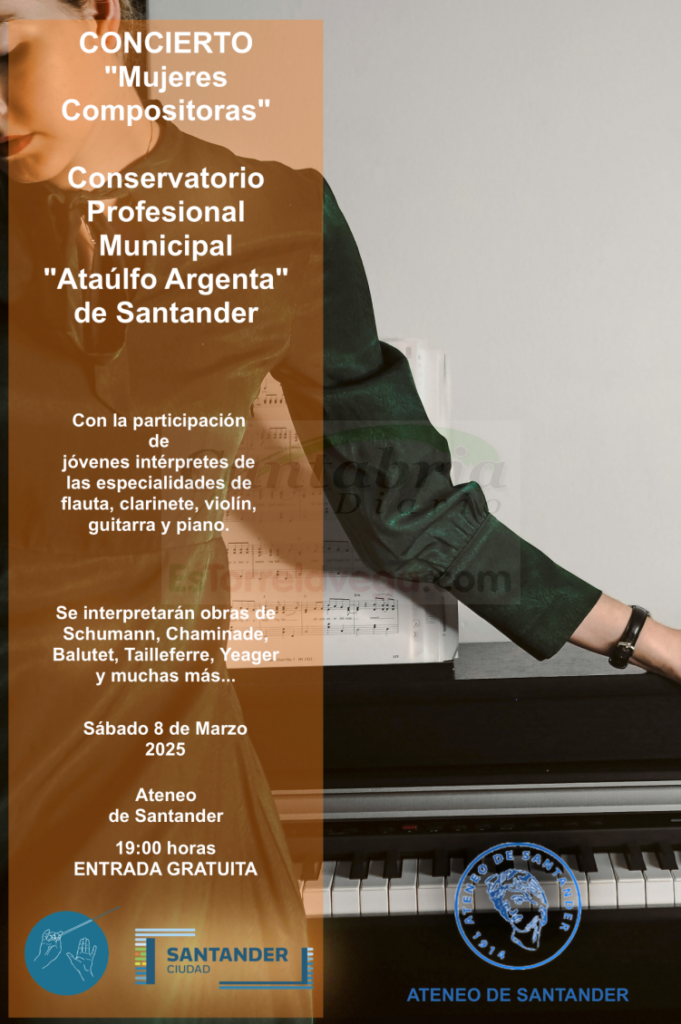 El conservatorio municipal de Santander celebra el Día de la Mujer con un concierto especial en el Ateneo