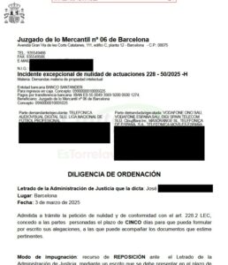 Admitido a trámite el incidente de nulidad contra la orden que permite a LALIGA "romper" internet cuando hay fútbol