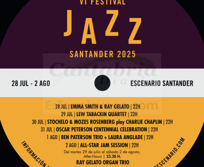  Escenario Santander acogerá la VI edición del Festival de Jazz, del 28 de julio al 2 de agosto