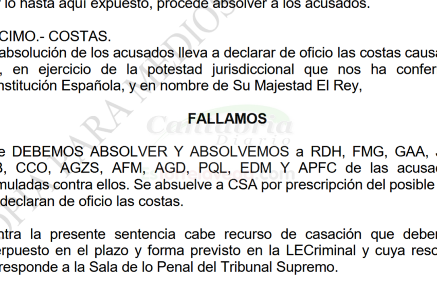  Absueltos los dos alcaldes de Castro Urdiales acusados de prevaricación y malversación al no apreciarse delito